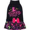 CuteBone Maglione di Halloween per cani di taglia media femmina, maglione ricamato con Happy Halloween e papillon, abbigliamento per animali domestici per Chihuahua e Yorkie Teetazza DS80L-IT