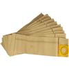 vhbw 10x sacchetto compatibile con Sebo Automatic XP1, Automatic XP10, Automatic XP2 aspirapolvere - carta, 23,5cm x 15,5cm, color sabbia
