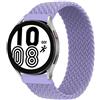 SOLOLUP Intrecciato Solo Loop per Samsung Galaxy Watch 3 45mm/Galaxy Watch 46mm/Gear S3 Frontier/Classic for Huawei Watch 2 Classic/3/3 pro/GT2/GT3, Cinturino in Tessuto di Nylon 22mm, Lavanda-M