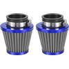 PATIKIL 38mm Filtro Dell'Aria, 2 Pezzi Filtro Dell'Aria Per Moto Per Motori GY6 50cc 90cc 110cc 125cc 150cc 200cc CRF50 Moto Da Cross Pit Bike Scooter ATV Go Kart Cart Parti, Blu