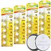 HQB CR1225 Litio 3V Batteria, Pulsante di Batteria Elettronico per Giocattoli Calcolatrici Orologi (20 Pz)