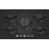 NEFF T27PIQ4S0 Piano cottura a Gas 75 cm Vetro temprato, Nero