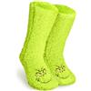 The Grinch Calze Pantofola Donna, Soffice Calzini Antiscivolo - Regalo di Natale (Verde, 43/46 EU)