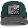 Goorin Bros. Ruthless Buffalo Trucker Cap Basecap Baseballcap Truckercap Meshcap da Donna/Uomo/Snapback - Snapback, con visiera, visiera Autunno-Inverno, verde, Taglia unica