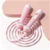 flintronic Corda per Saltare per Bambini, con Perline Morbide e Manico in Silicone, Corda Salto Regolabile con Timer, Corda per Saltare Smart per l'Uomo Donna Bambini, Gioco Scolastico-2.5M, Rosa