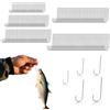VLYX Ami da pesca in mare - VLYX 250 pezzi Ami Aberdeen con ardiglione, gambo lungo, apertura larga, misure 2#, 4#, 6#, 8#, 10# - Acciaio ad alto tenore di carbonio, leggeri per la pesca in mare
