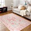 TUKDAK Farfalla Tappeto Soggiorno 120x180cm, Antiscivolo Lavabile Tappeti Moderni Soggiorno, Pelo Corto Tappeti Camera da Letto, Tappeti Vintage Salotto, Tappeto per Sala da Pranzo