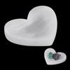 FINGERINSPIRE Ciotola Decorativa in Cristallo di Selenite Naturale a Forma di Cuore 77x92mm Colore Bianco Fumo per Riporre Gioielli per Braccialetti Orecchini e Appassionati di Cristalloterapia