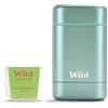Wild Kit Iniziale di Deodorante Naturale Ricaricabile con Custodia Aqua e Ricarica Profumata al Pink Grapefruit & Lime (40g) - Senza Alluminio - Protezione a Lunga Durata - Vegano