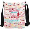 FEELMEM Borsa a tracolla a tema cardiologico con citazione per infermieri, regalo per infermiere cardiache, regalo per infermieri cardiaci per professionisti medici, Beige, size