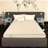 Baldiflex Materasso Singolo con Rivestimento Anallergico, misura 90x190 cm, H 12 cm Basic, Ortopedico Medio Rigido 100% Made in Italy
