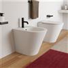 CERAMICA CIELO SPA Ceramica Cielo Mare Sanitari filo muro vaso senza brida, bidet e coprivaso slim rallentato