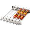 Homealexa Set di Spiedini per Barbecue, Spiedini per Griglia Kabob con Supporto, Accessori per Griglia con 6 Spiedi per Barbecue e Cornice, Accessori per Spiedi di Carne per Barbecue all'aperto