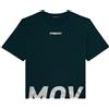 Freddy T-shirt cropped con spacchi laterali e stampa tagliata