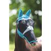 Shires - Maschera a rete fine con orecchie e naso, colore: foglia di tè, Equestre, ., Foglia di t, Small Pony
