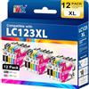st@r ink Starink LC123 Cartucce d'inchiostro Compatibile LC121 LC123BK LC123C LC123M LC123Y Sostituzione per Brother MFC-J4410DW J4510DW J4610DW J4710DW J470DW (3Nero 3Ciano 3Magenta 3Giallo)