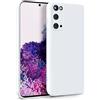 MyGadget Cover per Samsung Galaxy S20 - Custodia in Silicone Morbido a Doppio Strato - Case con Protezione Fotocamera & Fodera Interna Antigraffio - Bianco