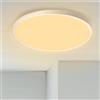 YRHome Lampada da soffitto a LED da 48 W, rotonda, diametro 365 mm, per ambienti umidi, ambienti umidi, cantina, luce bianca calda, 3840 lm, IP44, impermeabile, per bagno, soggiorno, camera da letto
