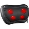 ALLJOY Cuscino Massaggiante Shiatsu, Massaggiatore Schiena Cervicale e Collo Riscaldante, 4 Massaggio Nodi e 3 Modalità, Regalo per Donne/Uomini, Portatile Massaggiatore per Auto da Ufficio a Casa
