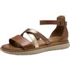 Tamaris Sandali da Donna Comodi, Piatti con Chiusura in, Tacco Chiuso, Nut Comb, 36 EU