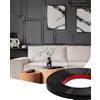 Orgthin Modanatura Adesiva Flessibile 3M - Bordo Decorativo in PVC Impermeabile per Pareti, Piastrelle, Battiscopa, Finestre, Mobili, Specchi, Soffitti, Pavimenti, Bricolage, Nero opaco