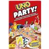 Mattel Games UNO Party - Il gioco più amato con carte extra e regole speciali per famiglie e gruppi numerosi fino a 16 giocatori, per feste e serate di gioco, giocattolo per bambini, 7+ anni, HMY49
