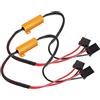 Akozon Resistenza per LED H7, Akozon 2 Pezzi 12V Decodificatore Canbus Cablaggio della Resistenza di Carico Resistenze Luci per Auto No Error Adattatore Decoder per Fari, Fendinebbia o Luci di Marcia Diurna