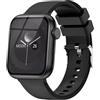 zaisia Smartwatch Uomo Donna, 1,85'' Orologio Fitness con Sonno Cardiofrequenzimetro, Smart Watch con Funzione di Notifica dei Messaggi e Chiamata, IP68 Impermeabile Tracker Fitness per Android iOS