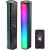NEEWER Bacchetta Luminosa RGB con Controllo APP, Barra Luminosa Magnetica Portatile Fotografica, Luce Tubo LED a Colori Dimmerabile 2500K~8500K CRI95+ con Batteria da 2550mAh, 17 Scene, TL21C