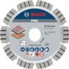 Bosch Accessories Bosch 1x Disco diamantato PRO Stone, foro 22,23 mm | per Pietra morbida, Pietra dura, Ø 125 mm, Professional Accessorio Smerigliatrice angolare piccola