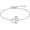 YFN Bracciale Ballerina in argento 925 Gioielli sportivi Regali per donne amanti del balletto