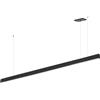 Lampada Lineare LED a Sospensione 65W 200cm nera con driver Philips