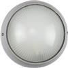 Plafoniera da Esterno E27 Grigia IP54 Ø258mm Colore Grigio