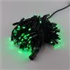 Catenaria Natalizia LED 11.6m IP65 Cavo VERDE Luce VERDE Colore Verde 515 - 520 °K