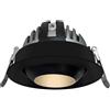 Faro LED da Incasso 12W Nero Ø75mm IP40 CCT Orientabile con driver Philips Colore Bianco Variabile CCT