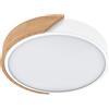 Plafoniera LED Rotonda 18W CCT Ø300mm Legno/Bianco