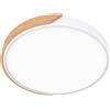 Plafoniera LED Rotonda 36W CCT Ø500mm Legno/Bianco