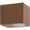 Applique Quadrata Monodirezionale IP65 - GU10 Corten