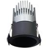 Faro LED da Incasso 6W Nero Ø45mm IP65 CCT UGR19 con driver Philips Colore Bianco Variabile CCT