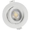 Faro Incasso Tondo 7W CCT Ø70mm 38° Orientabile Dimmerabile Colore Bianco Variabile CCT