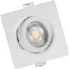 Faro Incasso Quadrato 7W CCT Ø70mm 38° Orient. Dimmerabile Colore Bianco Variabile CCT