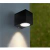Applique Quadrata Monodirezionale IP65 - GU10 Nera