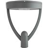 Lampione Stradale 65W Dual Gray1-10V Programmabiledriver Philips Colore Bianco Naturale 4.000K