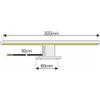 Lampada LED da specchio Cromo 45W IP44 - Doppia Installazione