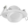 Portafaretto GU10 e MR16 Orientabile Tondo Foro Ø95mm Bianco