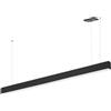 Lampada Lineare LED a Sospensione 55W 150cm nera con driver Philips