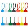 Huoflame Fascette stringicavo 150 mm - 100 pezzi in nylon colorato con etichetta per una facile organizzazione dei cavi, etichettatura e identificazione - Nylon riutilizzabile autobloccante