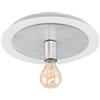 Eglo PASSANO - Plafoniera in acciaio, 4 W, colore: bianco/argento