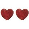 Bronzallure Orecchini CUORE A LOBO QUARZITE ROSSO Donna Bronzallure