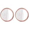 Bronzallure Orecchini A BOTTONE CON DISCO MADREPERLA Donna Bronzallure